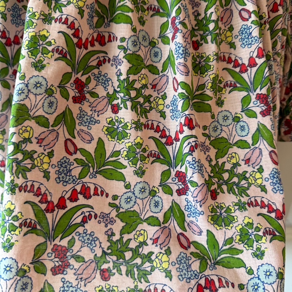 Girls Mini Boden Wildflower Tiered Dress - Picture 2 of 7